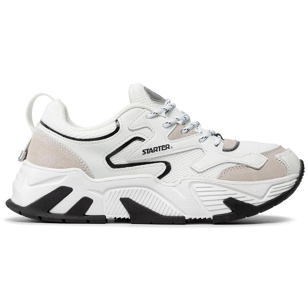 Men's Shoes Leather Sneakers Starter Buffalo White 45