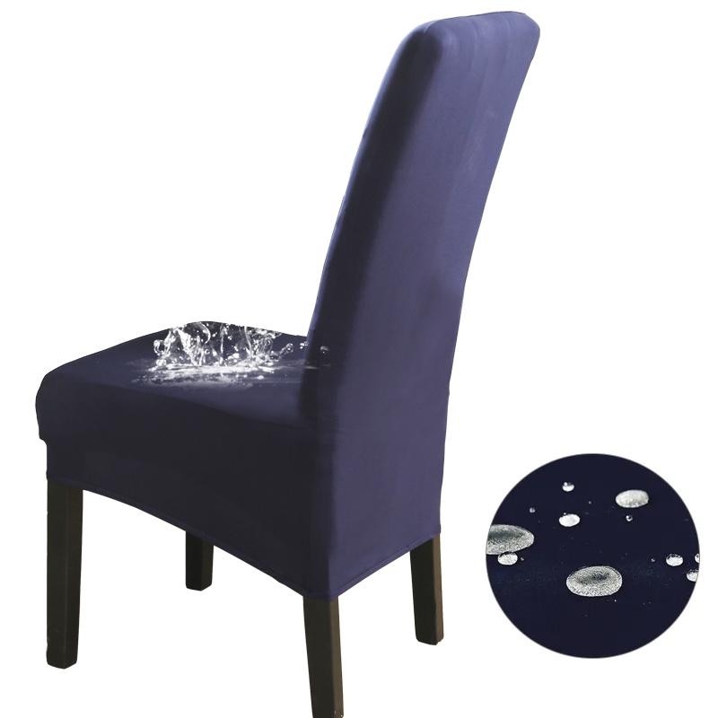 Waterproof High Back(60-75cm), XL Size Solid Chair Covers Stretch for Dining Room Wedding Party Home Decor Case Chair Protector