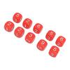 20PCS 6 Sided Number Dice Plastic 16mm Round Corner Polyhedral Dice Set for Numeral Teaching Board