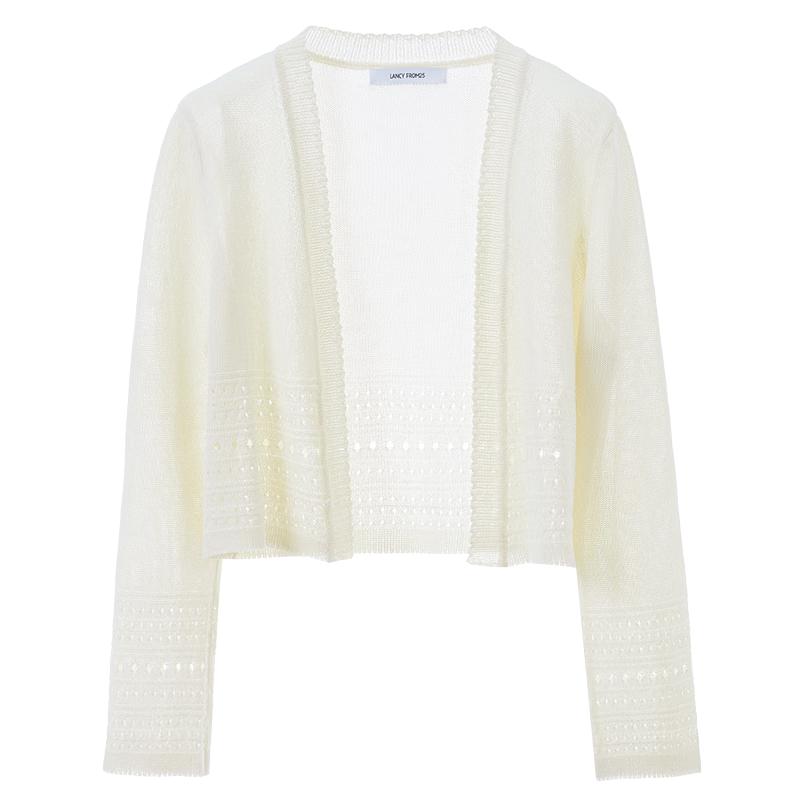 Langzi Elegant Open-Front Knit Cardigan