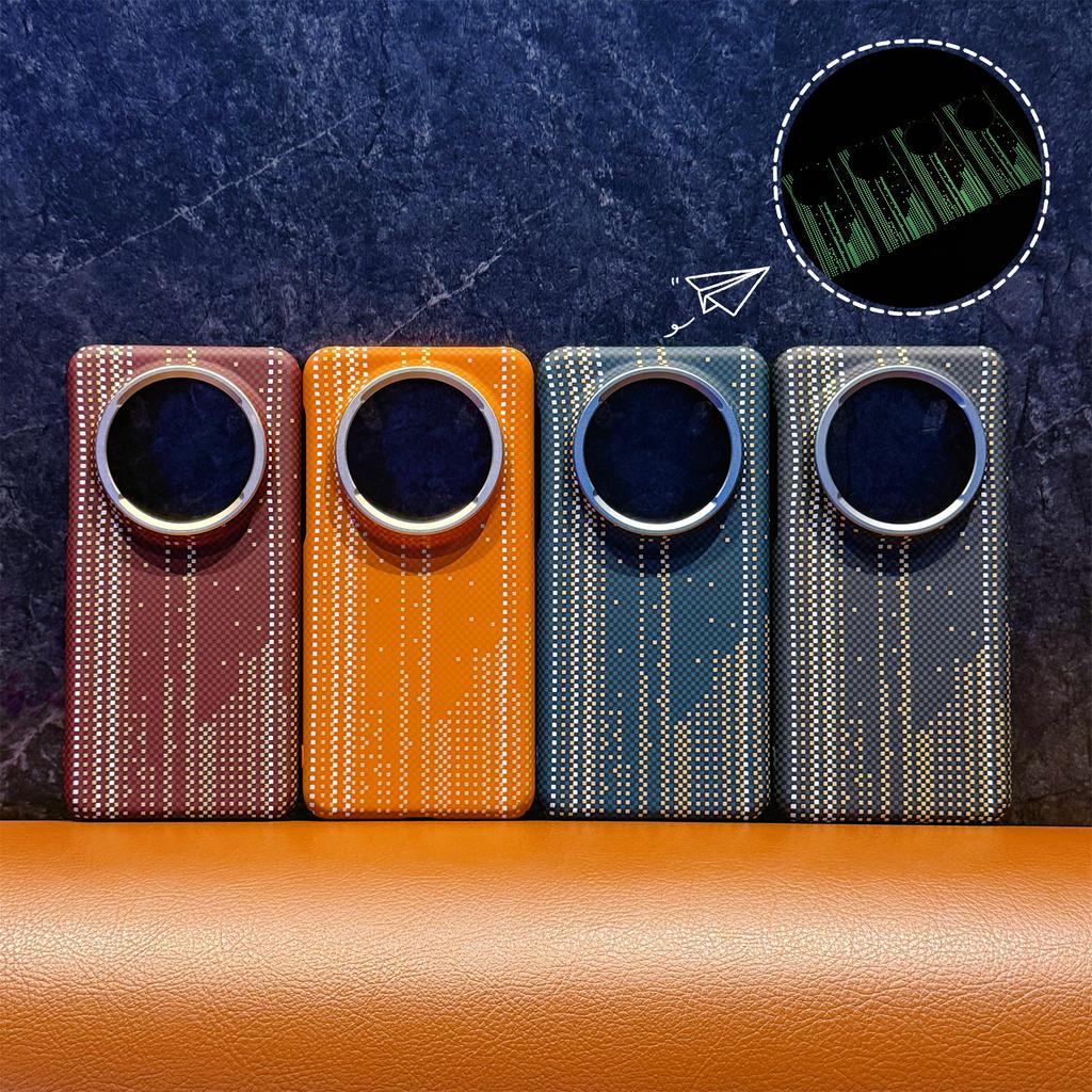 Night Glow Carbon Fiber Texture Magnetic Case For Huawei Mate 60 70 Pro+ Plus Premium Cover For Magsafe Lightweight Ultra Thin