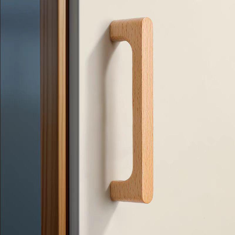 Minimalist Solid Wood Cabinet and Wardrobe Door Handle