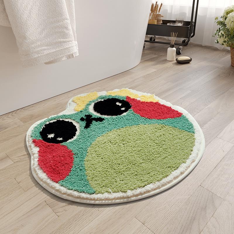 Creative Cute Bath Mat Shell/flower/Halloween Pumpkin/frog Shape Bathroom Decorative Area Rugs Water Absorbent Anti-slip Mats