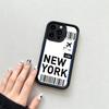 Funny World City Tourist Ticket Soft Silicone Case For Iphone 17 Air 16 15 14 13 12 11 Pro Max Plus Shockproof TPU Phone Cover