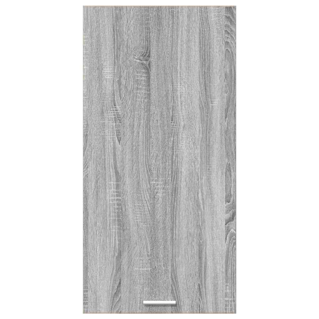 Hanging Cabinet with Storage Grey Sonoma and White 50 X 31 X 100 Cm