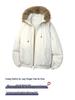 Winter Cotton Hooded Jacket with Removable Fur Collar - Windproof, Warm, and Lightweight for Couples