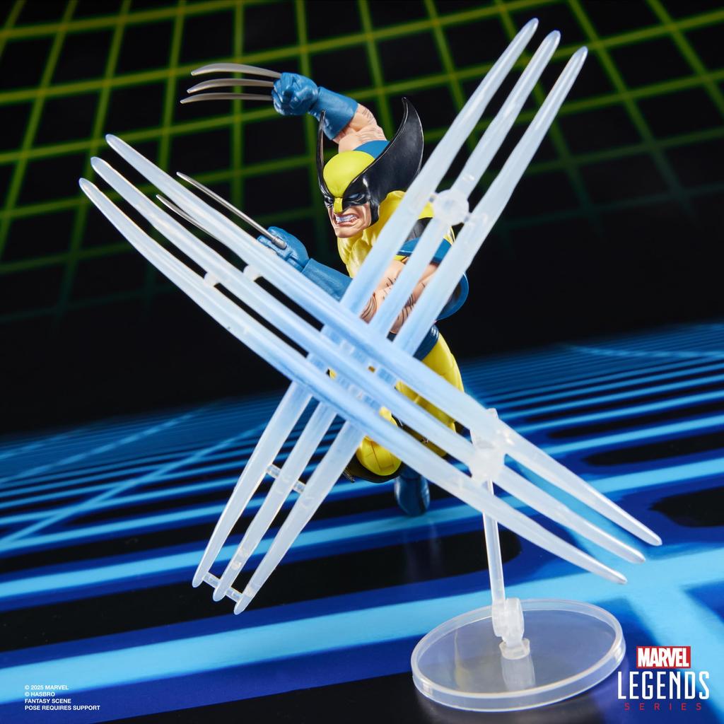 Hasbro Marvel Legends Series Gamerverse Wolverine Silver Retro Collectible 15cm Action Figure Authentic Vs. Samurai, Game-Inspired G0624,