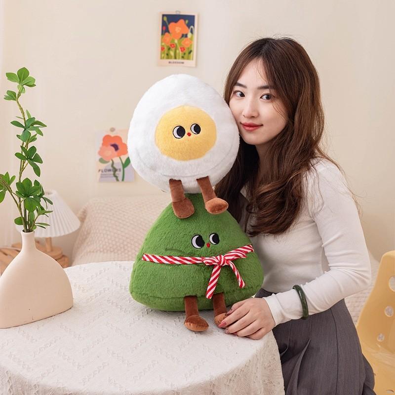 Zongzi Cartoon Egg Yolk Plush Toys Dragon Boat Festival Gifts Girl Doll Children