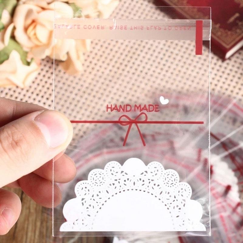 100pcs Christmas Xmas Cellophane Candy Gift Treat Sweet Chocolate Cello Bags New