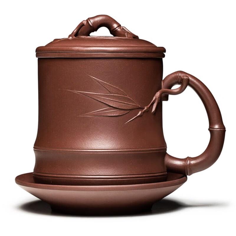 Yixing Zisha Purple Clay Tea Cup with Filter
