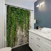 Stone Wall with Ivy Waterproof Shower Curtain for Bathroom Decor, Nature-Inspired Design, Vibrant Colors, Unique Style