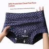 Plus Size Women's Pure Cotton 10A Antibacterial Extended and Wide Crotch Skin Friendly and Comfortable Flat Angle Underwear