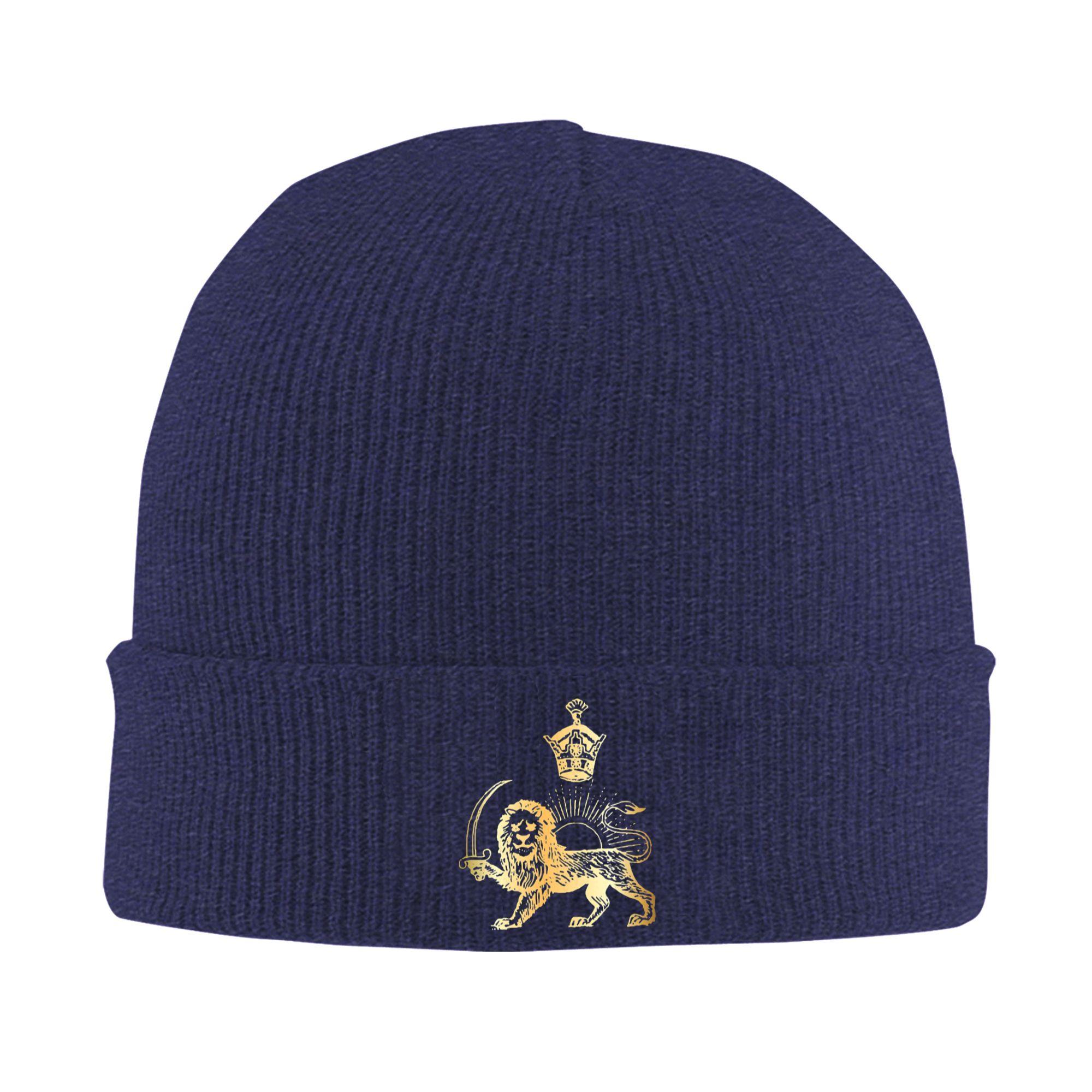 

Persian Flag Lion Bonnet Hats Beanie Hats Autumn Winter Graphic Skullies Beanies Fashion Unisex Women Outdoor Warm Cap One Size