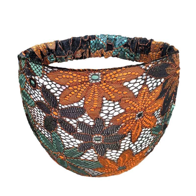 Lace Wide-Edge White Headband: Korean Retro Style, Simple Summer Women's Headdress