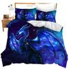 Magische Fliegende Drachen Bettwäscheset Helle Bunte Fliegende Drachen Tierwelt Jungen Bettdeckebezug Weltraum Galaxie Männer Bettwäsche Set