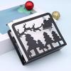 Stainless Steel Christmas Napkin Holder Stand Tissue Dispenser for Home Kitchen Tabletop Decoration Desktop Organizer
