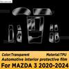 For Mazda 3 -2024 Panel Navigation Screen Automotive Interior TPU Protective Film Cover Anti-Scratch Sticker