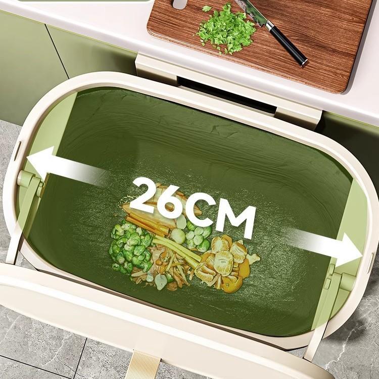 Xingyou kitchen trash can wall-mounted household toilet bathroom with lid storage no-bending trash can