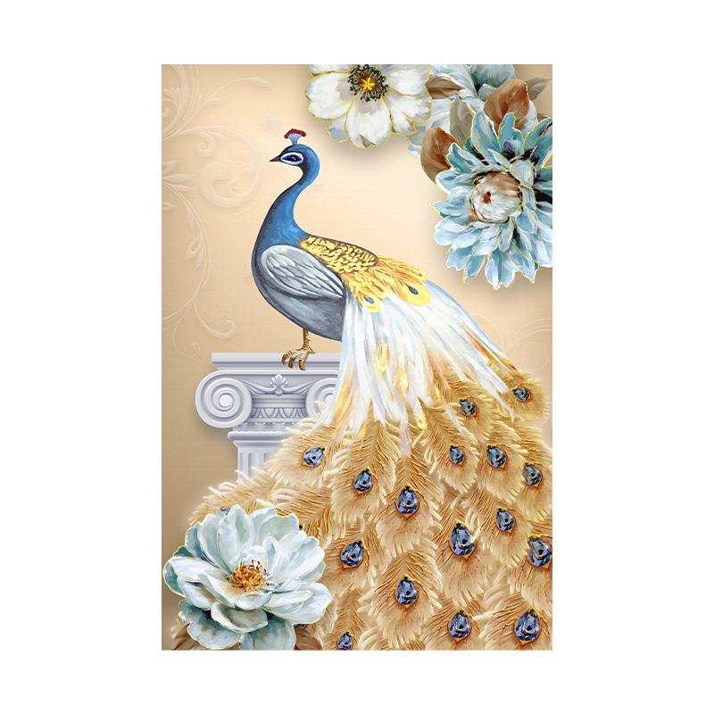 

Абстрактные цветы павлин животное постер и принты настенные картины холст живопись для гостиной домашний декор 20x30cm