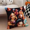Kpop-Stil Y2K Hot Girl Stil K-Katseye Girlgroup Kissenbezug Weicher Seidiger Stoff Verdeckter Reißverschluss Kissenhülle Perfektes Fan-Geschenk
