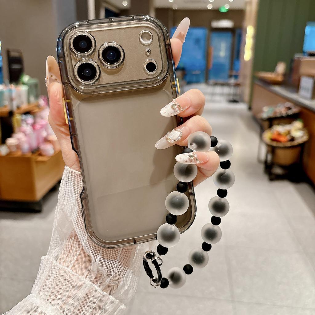 Ice fog little fat girl is suitable for iPhone11Promax mobile phone case Apple 11 anti-drop all-inclusive 11 with bracelet soft case