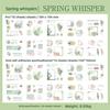 20 Sheets Per Pack Dual-material Die-cut Stickers Plant and Floral Main Images Plain Notebook DIY Scene Collage