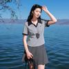 Sancai Plus Size Polo Collar Cotton T-Shirt