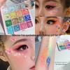 16-Color Mermaid Glitter Eyeshadow Palette - Pearlescent Sparkle for Student Stage Makeup