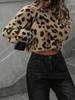 Women's Autumn Leopard Print Knit Sweater Set Leopard Print,autumn,winter,casual,basic,oversized,set