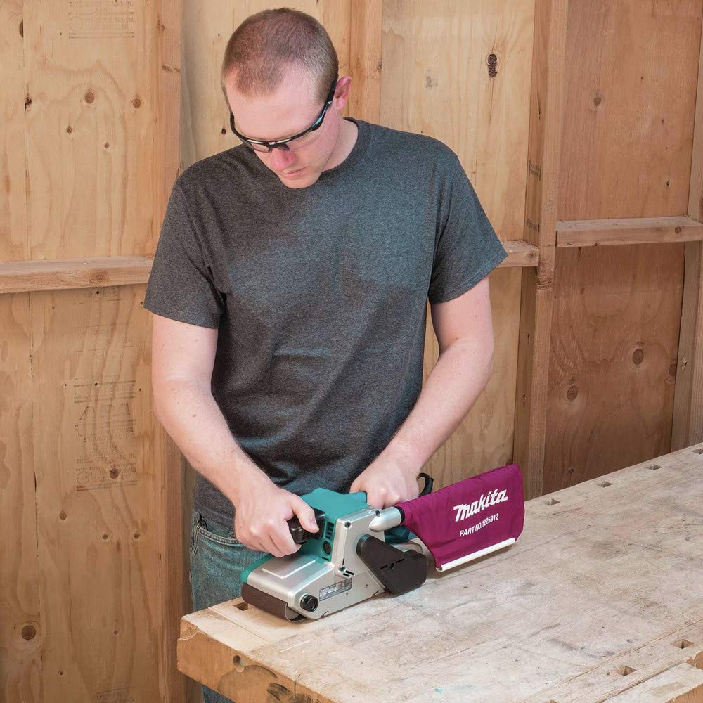 Makita Belt Sander with Dust Collection 9404 Device, 100mm,