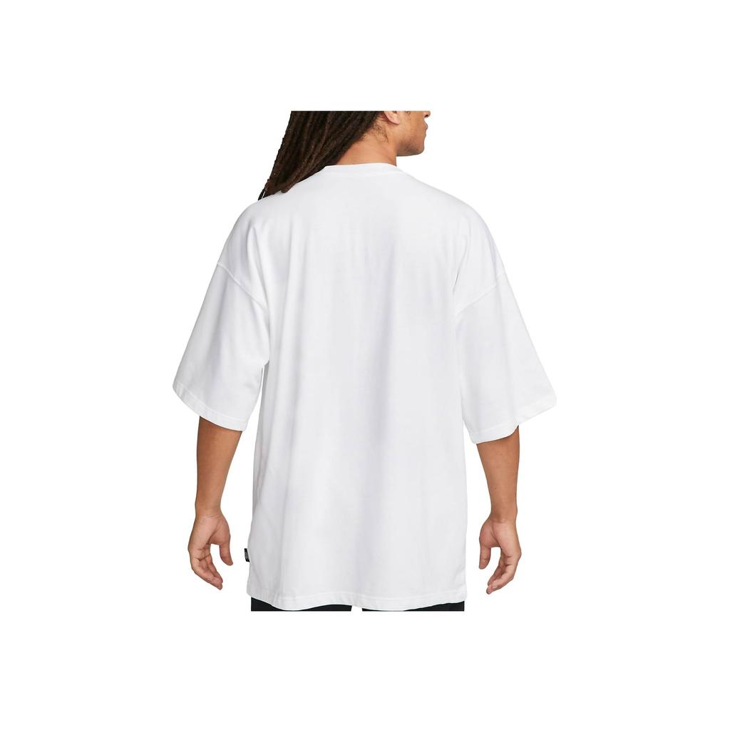 Nike Sportswear Letter Print Vintage Crew Neck Loose Short Sleeve T-Shirt With Drop Shoulder Men Tops White FD1250-100