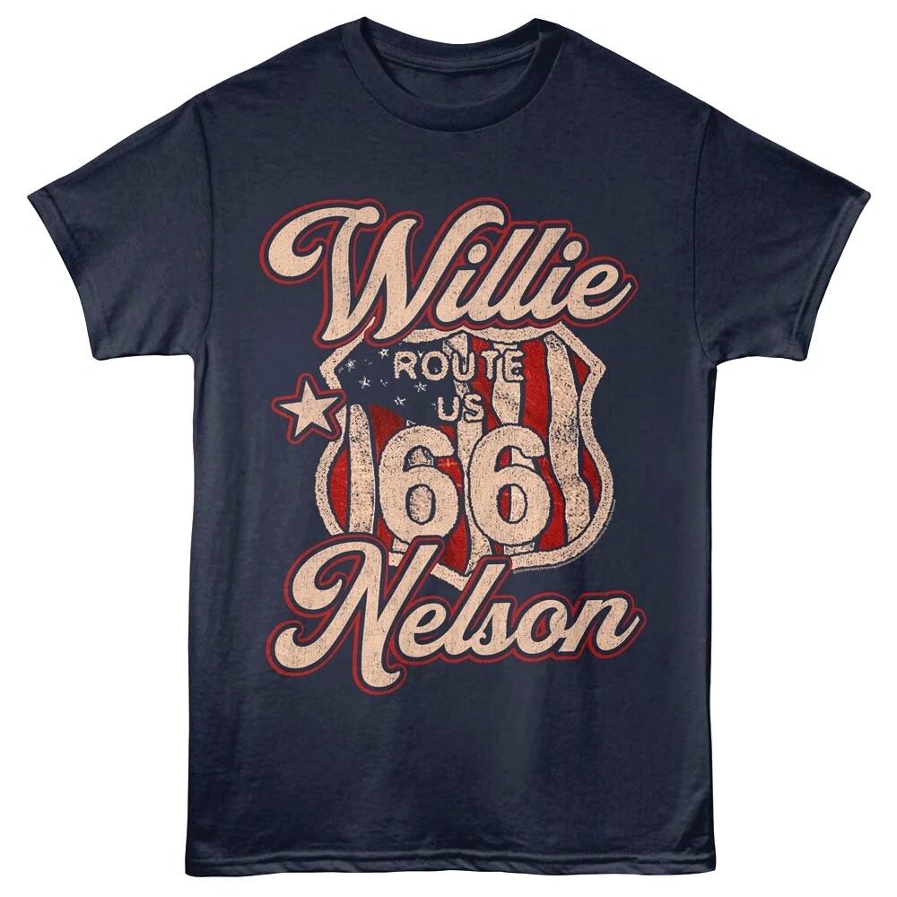 

Willie Nelson US Route 66 Men s T Shirt L