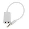 3.5mm 1 Male Female Audio Headphone To 2 Splitter Cable Adapter For iPhone