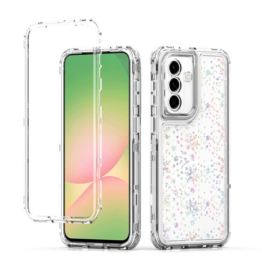 For Samsung Galaxy A57 5G Case Precise Cutouts Acrylic TPU Clear Phone Cover with Laser-printed Film