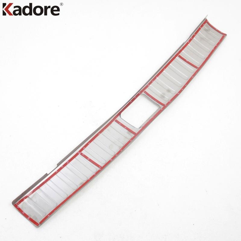 Для Hyundai Tucson 2015 2016 2017 2018 Стальная Внутренняя Накладка Бампера Заднего Багажника Отделка Накладка Порога Двери Задней Двери Защита Аксессуары