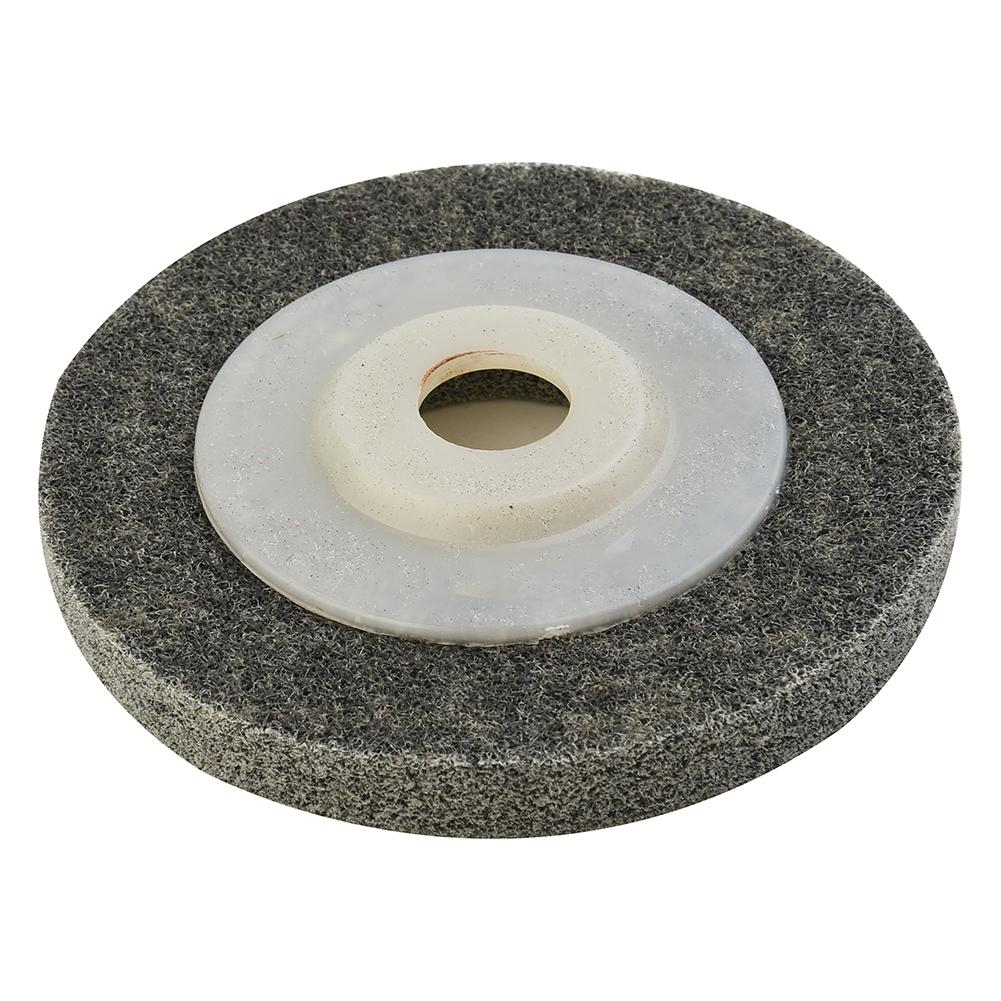 Dark Gray Nylon Fiber Polishing Buffing Wheel Disc Pad For Metal Wood 100mm/ 4