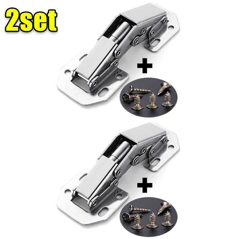 

2/10 шт 90 градусов стальные петли для шкафа без сверления буферные петли кухонные петли для шкафа мебельная фурнитура DIY инструменты