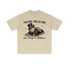 Im Fine This Is Fine Snowman Funny Meme T Shirt Men Women Christmas Short Sleeve T Shirts Mens Pure Cotton Shortsleeved Top