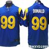 Embroidered Los Angeles Rams 99 Aaron Donald NFL Football Jersey 2026 Blue Premium Quality