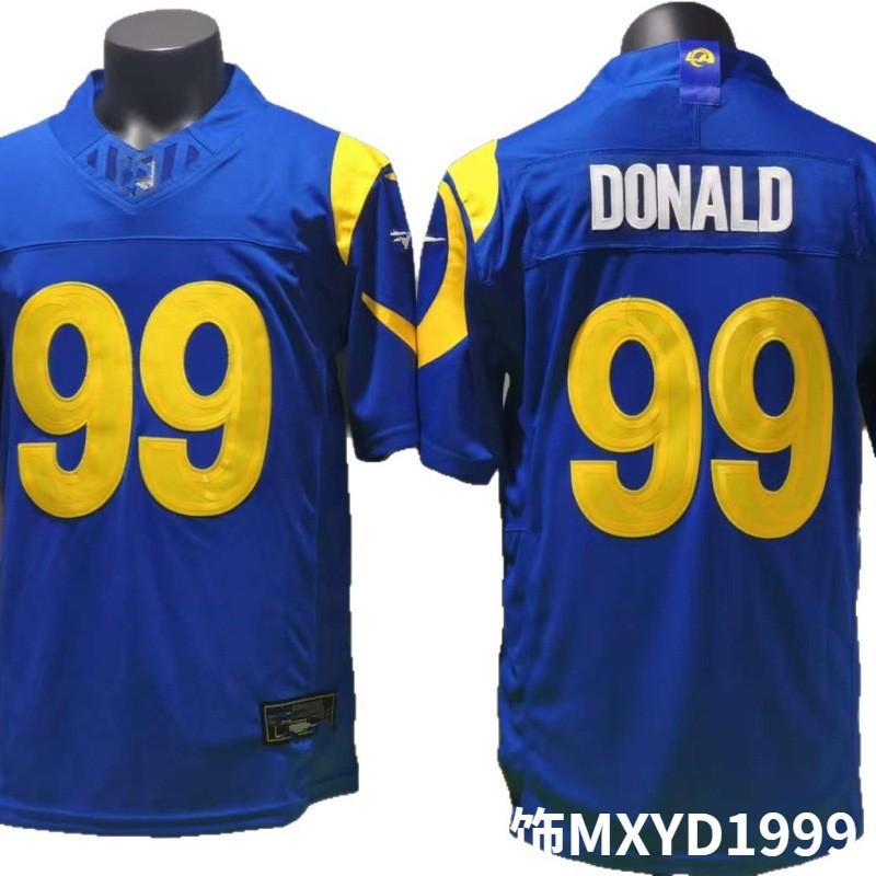 Embroidered Los Angeles Rams 99 Aaron Donald NFL Football Jersey 2026 Blue Premium Quality