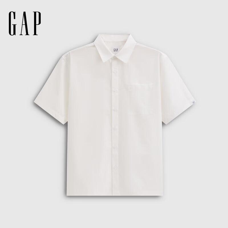 GAP Men s Lightweight Poplin Short Sleeve Casual Shirt 185/104A