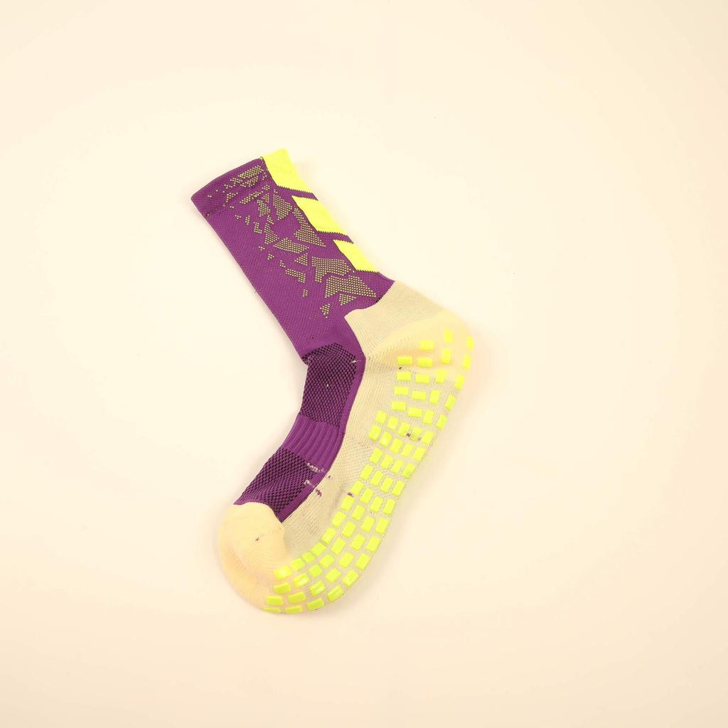 Cross Men's Non-Slip Mid-Calf Football Socks - Professional Thickened Towel Bottom, Wear-Resistant Long Sport Socks