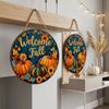 Autumn Leaf Pumpkin Sunflower Door Hanger Autumn Harvest Wall Decor  Home Garden Decor