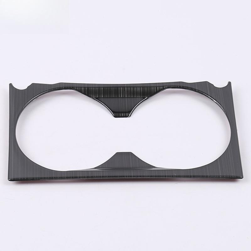 Fits 17 CX-5 Cup Holder Panel: Bright Ring Gear Shift Console Decorative Patch