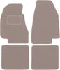 Beige Velvet Floor Mats For: FSO Warszawa 223 / 224 / M20 Sedan, Station Wagon (1960-1973)