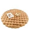 Faux Rabbit Fur Round Rug Bubble Plush Circle Mat for Living Room Sofa Coffee Table Washable Cream White