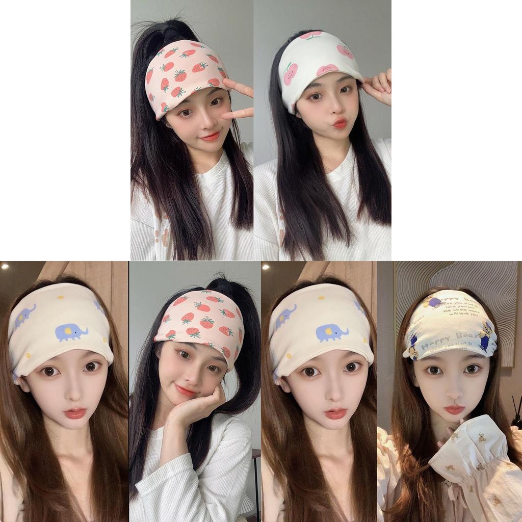 Cotton Maternity Winter Headband With Cartoon Strawberry Elephant Print For Postpartum Care And Breastfeeding Support