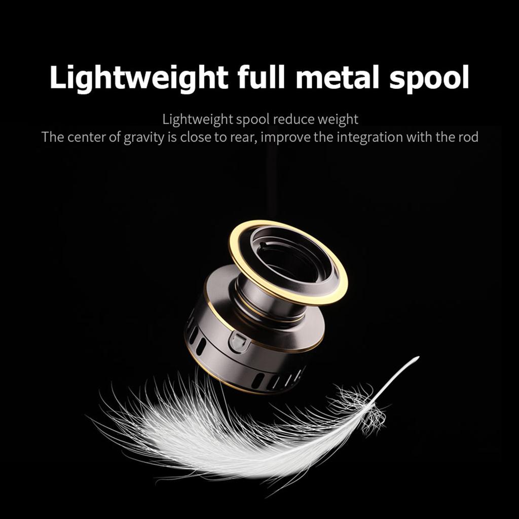 Professional Carp Fishing Reel HE1000-7000 Fishing Spinning Reel for Freshwater Handle Interchangeable 5.2:1 Gear Ratio