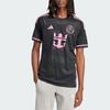 Adidas Inter Miami CF 23/24 Away Quick-Dry Football Jersey, Player Edition Men Tops Black IS4874