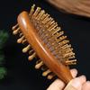 Comfortable Handle Air Cushion Hairbrush Anti-Static Sandalwood Scalp Massager  Barber Accessories